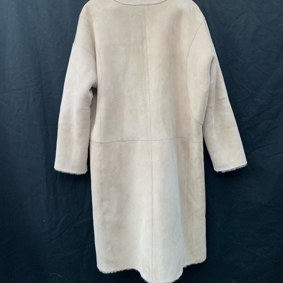 UGG Jackets & Coats Womens Ugg Remy Reversible Shearling Coat Cream